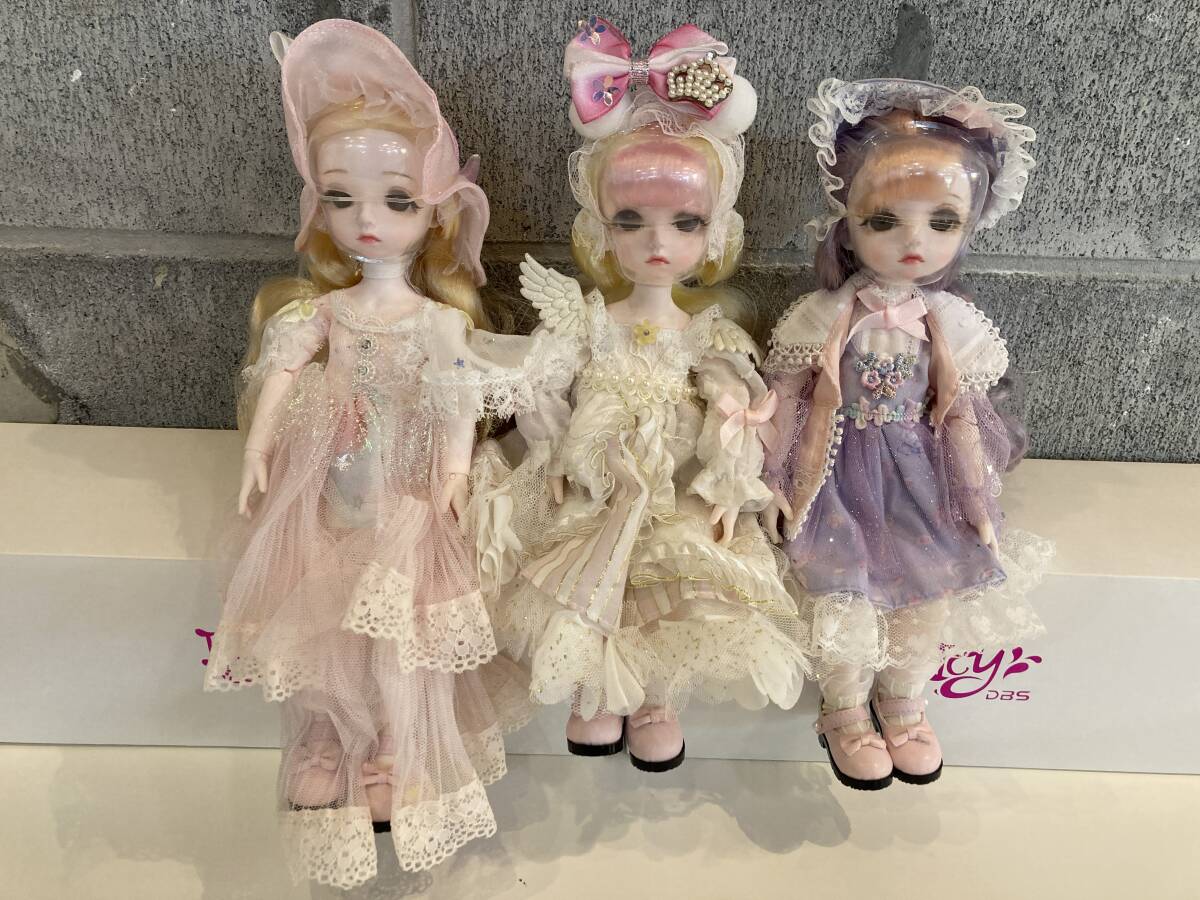26015070 アイシードール カスタム人形 3体セット ICY Fortune Days 1/6 28cm BJD White Angel Torres Bertha