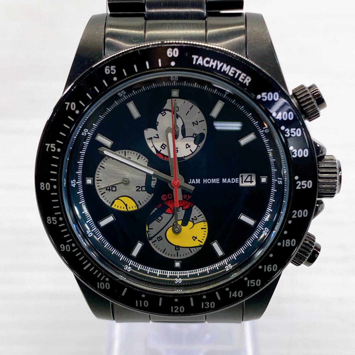 ■ JAM HOME MADE 隠れ ミッキー クロノグラフ 腕時計 シークレット ミッキーマウス ディズニー Qz ジャムホームメイド ■