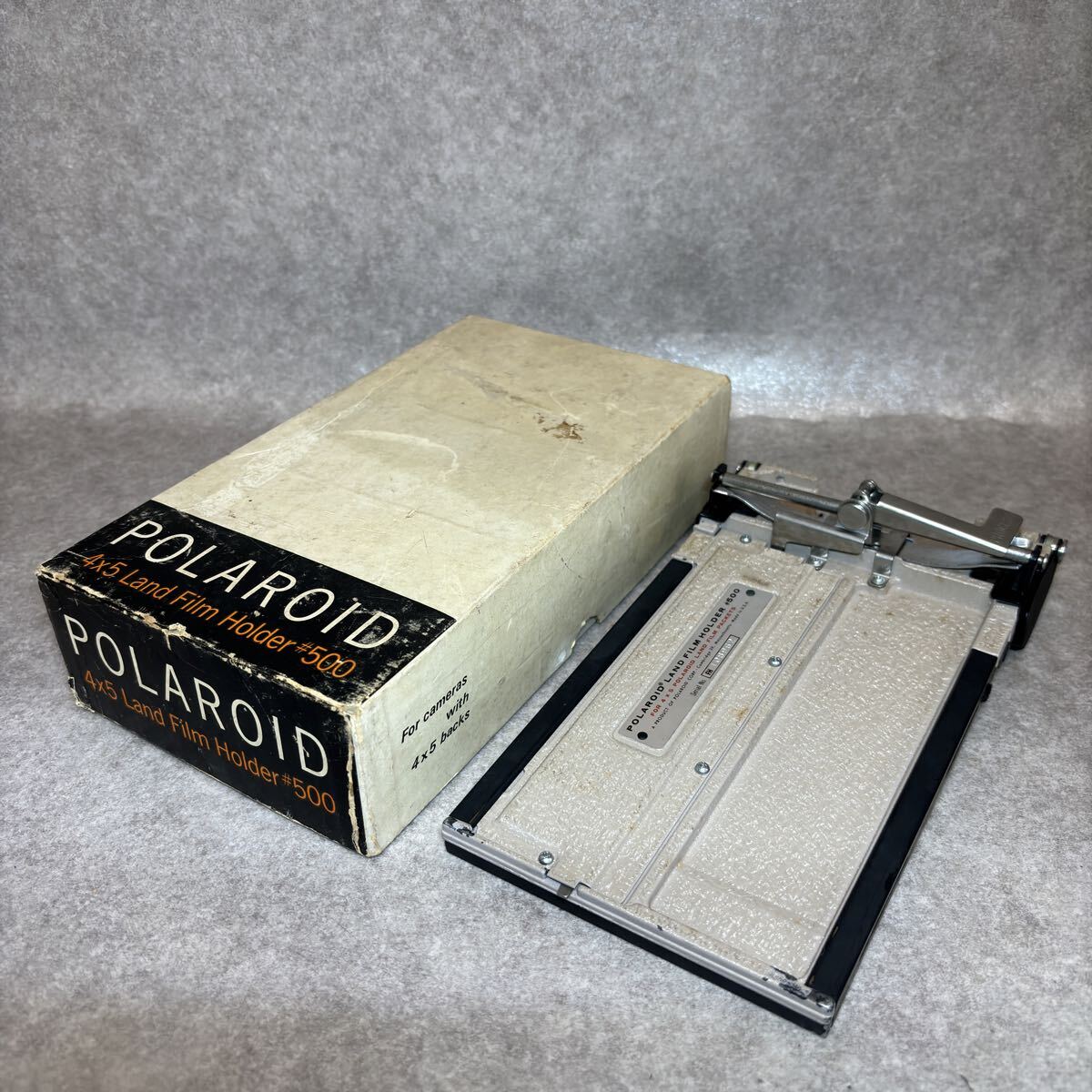 6 - 22 ）中古品☆ポラロイドランドフィルムホルダー/Polaroid フィルムバック4X5 動作未確認　ジャンク