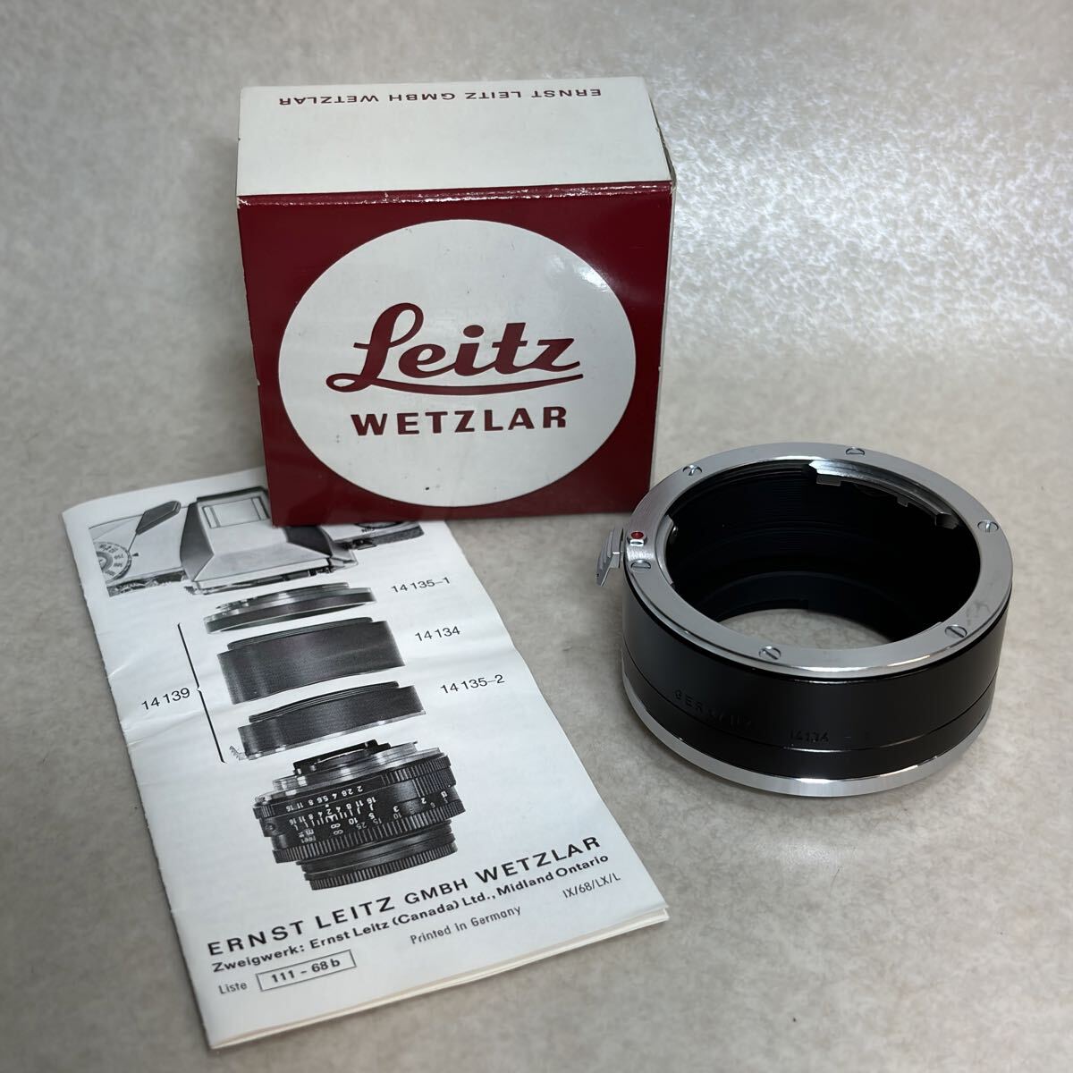 4 - 11 ）ライカ Leica Leitz WETZLAR GERMANY 14134 - 1 14134 - 2 接写リング