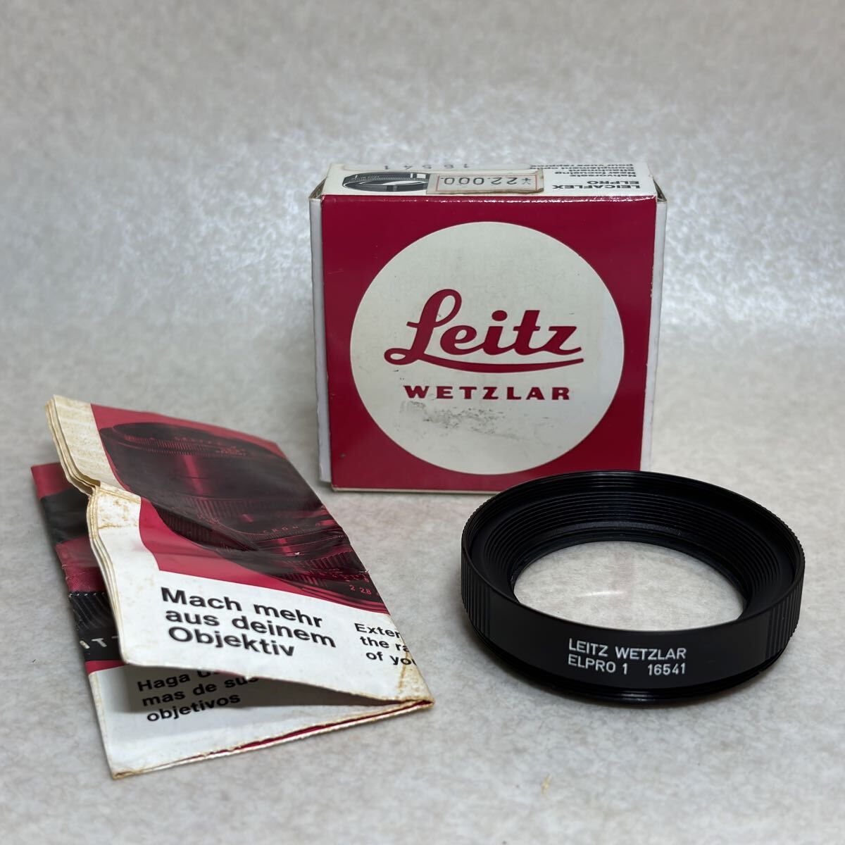W4 - 31 ）LEICA ライカ LEITZ WETZLAR ELPRO 1 16541 クローズアップレンズ エルプロ