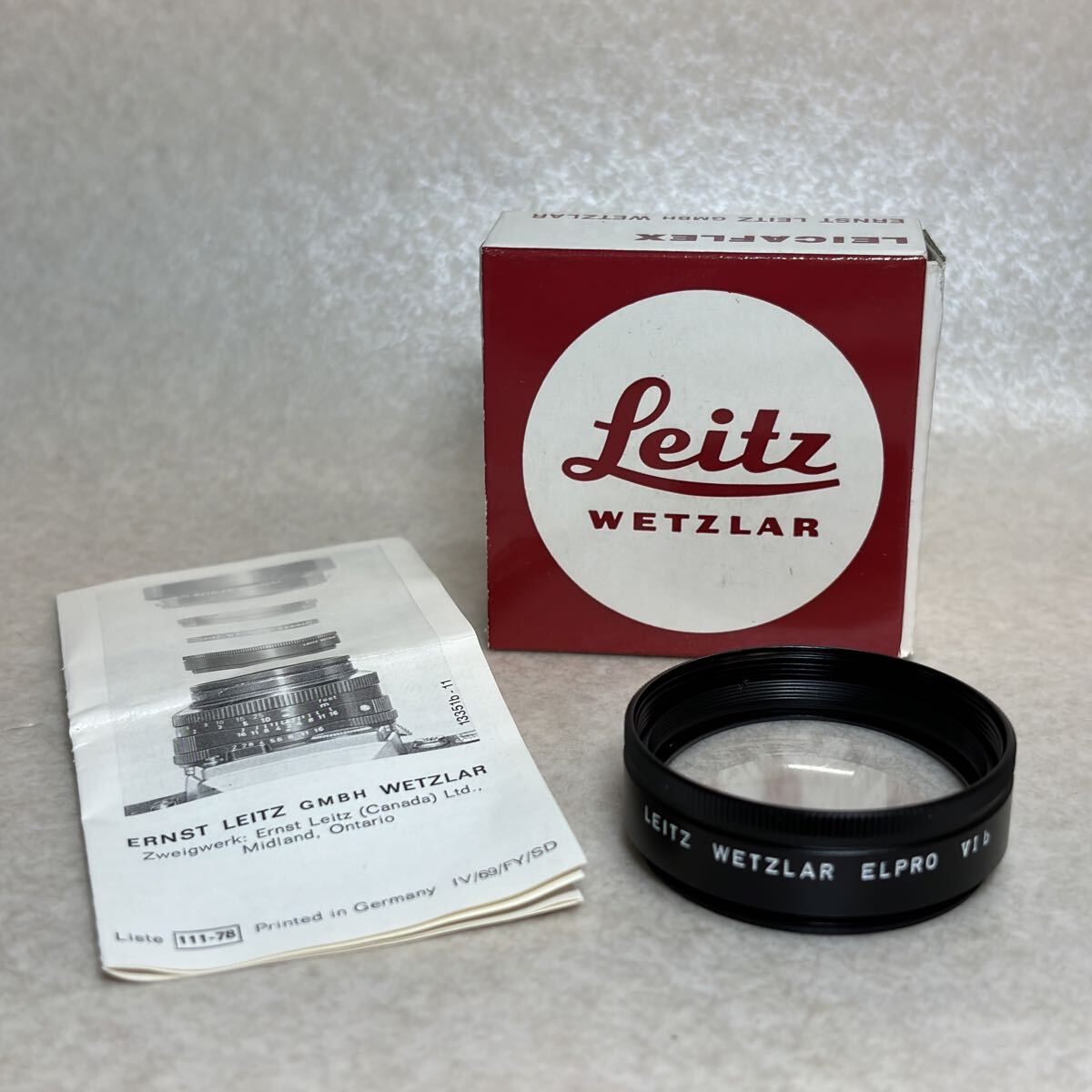 W4 - 33 ）LEICA ライカ LEITZ WETZLAR ELPRO VI b クローズアップレンズ