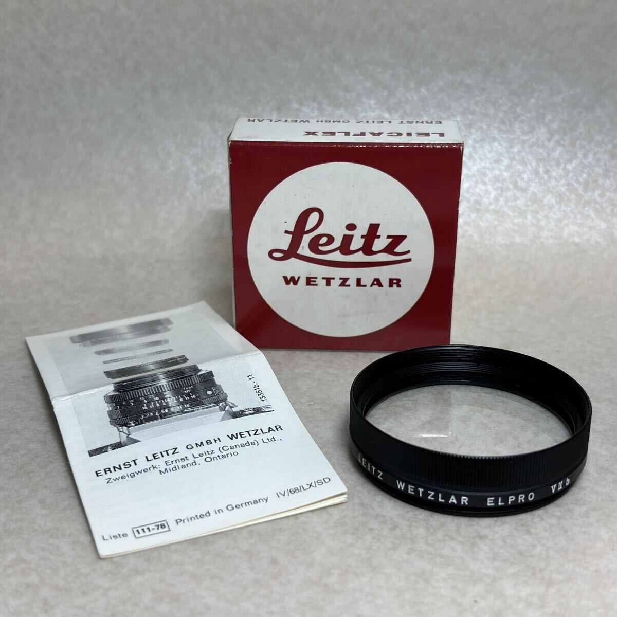 W4 - 34 ）LEICA ライカ LEITZ WETZLAR ELPRO VII b クローズアップレンズ