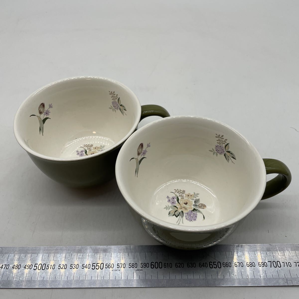 17441【ジャンク 未検品】LAURA ASHLEY ローラアシュレイ カフェオレボウル スープカップ