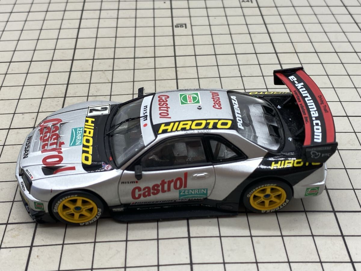 22【ジャンク 未検品】MTECH JGTC 2000 R34 GT-R SCALE=1/43 ミニカー 日産 Nissan スカイライン ミニカー
