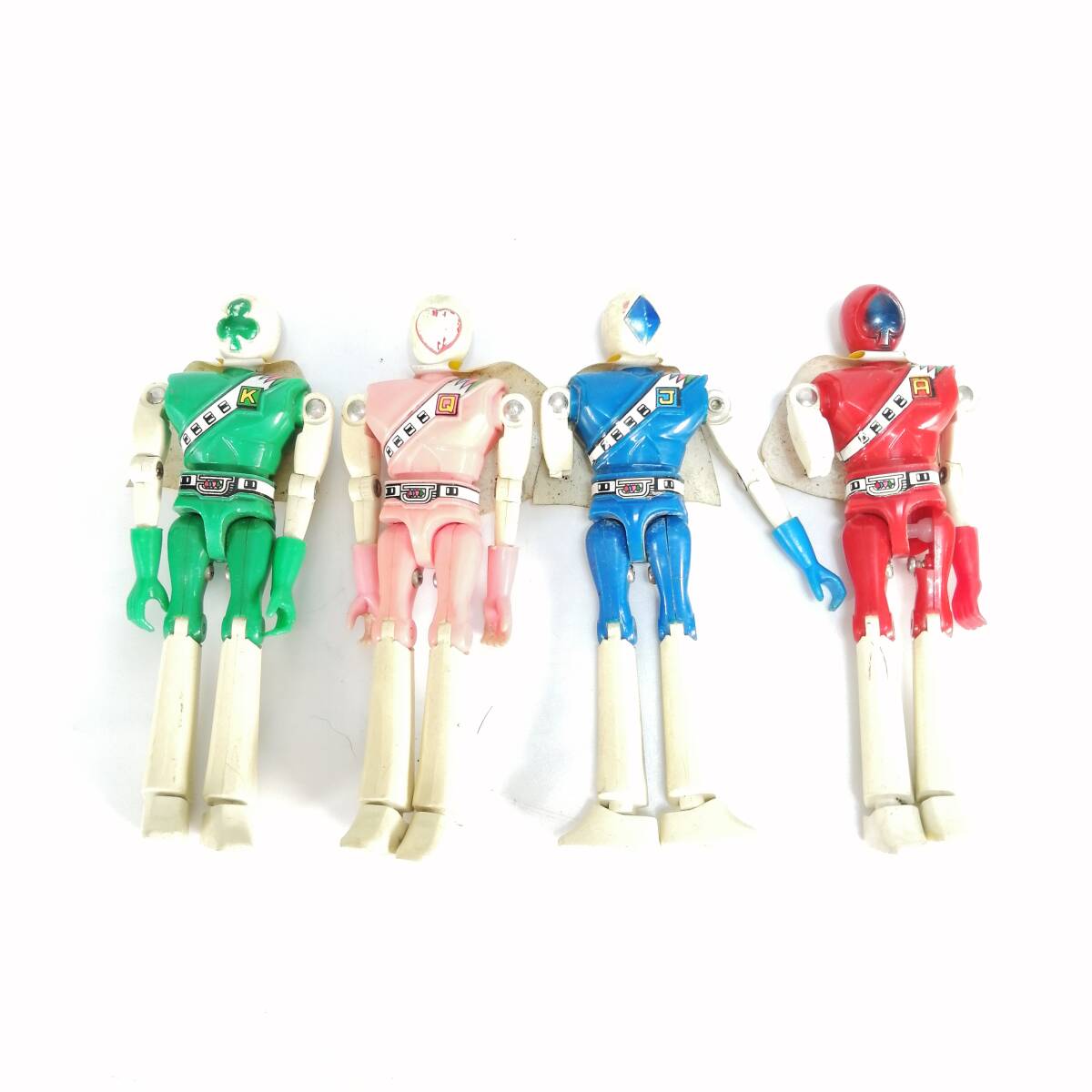 まとめ ポピー ビクトラー ジャッカー電撃隊 ハートクイン スペード クローバー ダイヤ プラトイ フィギュア 昭和 レトロ 当時物 現状