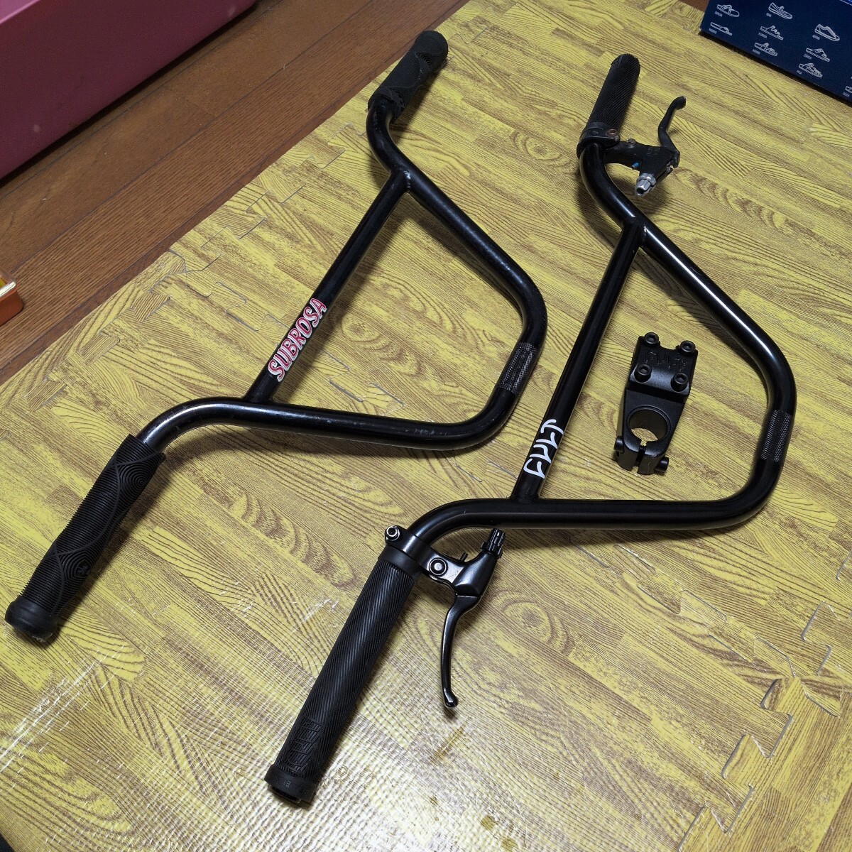 送料込み　bmx cult SUBROSA 完成車外し　ハンドルバー　ステム　マルム　カルト　サブローザ　クロモリ