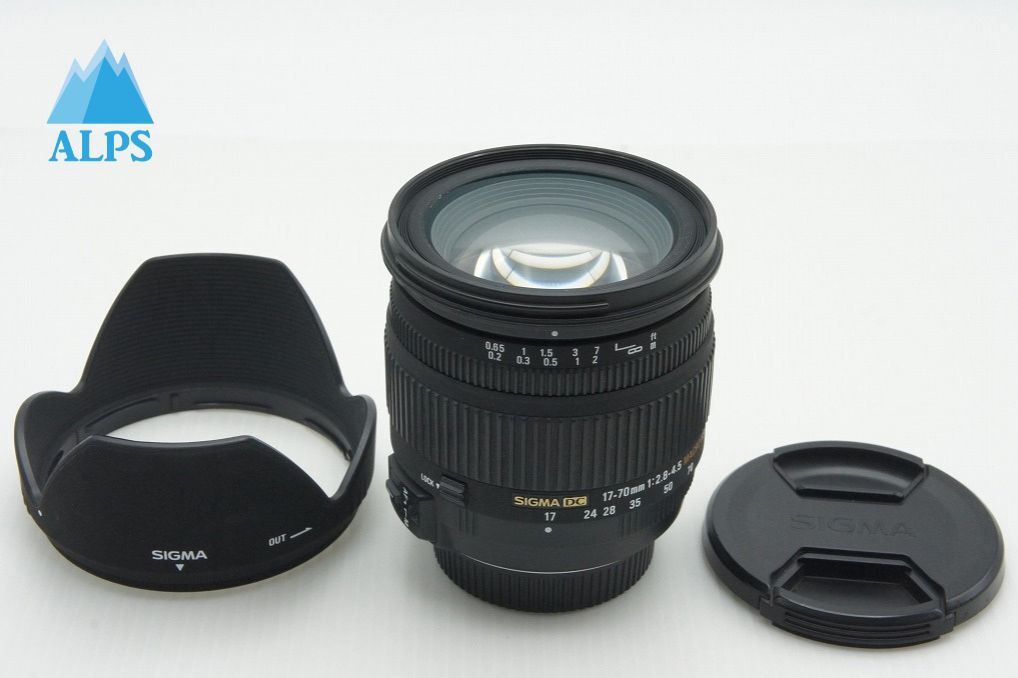良品 SIGMA シグマ 17-70mm F2.8-4.5 DC MACRO HSM Nikon ニコン Fマウント APS-C ズームレンズ フード付 260115z【アルプスカメラ】