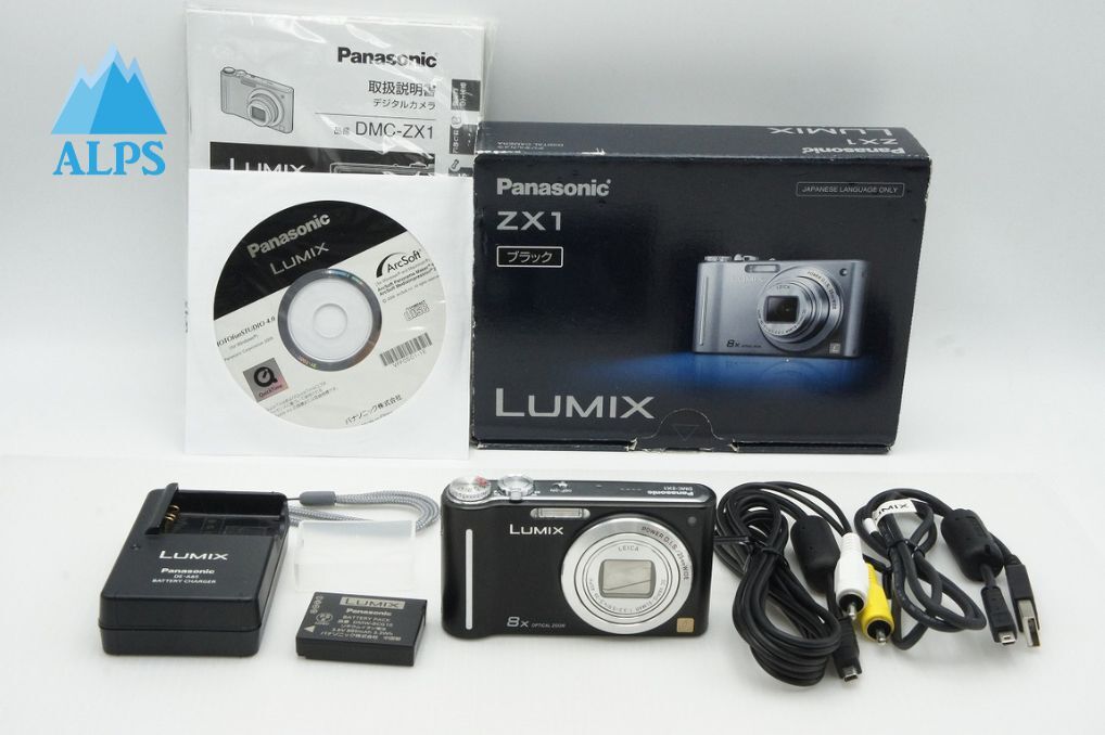 Panasonic パナソニック LUMIX DMC-ZX1 コンパクトデジタルカメラ ブラック 元箱付 260116u【アルプスカメラ】