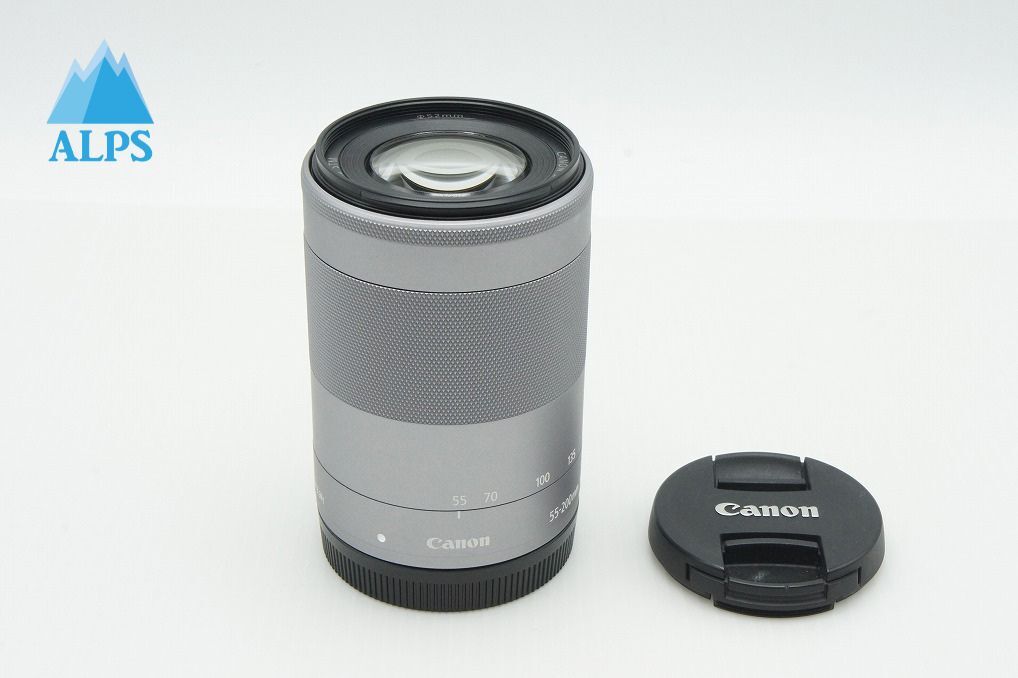美品 Canon キヤノン EF-M 55-200mm F4.5-6.3 IS STM EF-Mマウント ズームレンズ シルバー 260121t【アルプスカメラ】