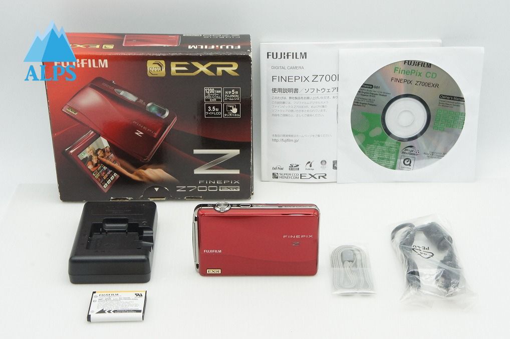 美品 FUJIFILM フジフィルム FinePix Z700EXR コンパクトデジタルカメラ レッド 元箱付 260122m【アルプスカメラ】