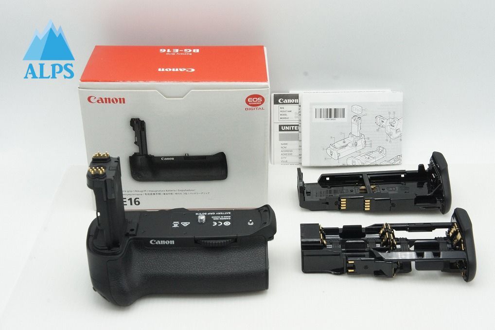 良品 Canon キヤノン BG-E16 EOS 7D Mark II用バッテリーグリップ E16A E16L 元箱付 260122n【アルプスカメラ】