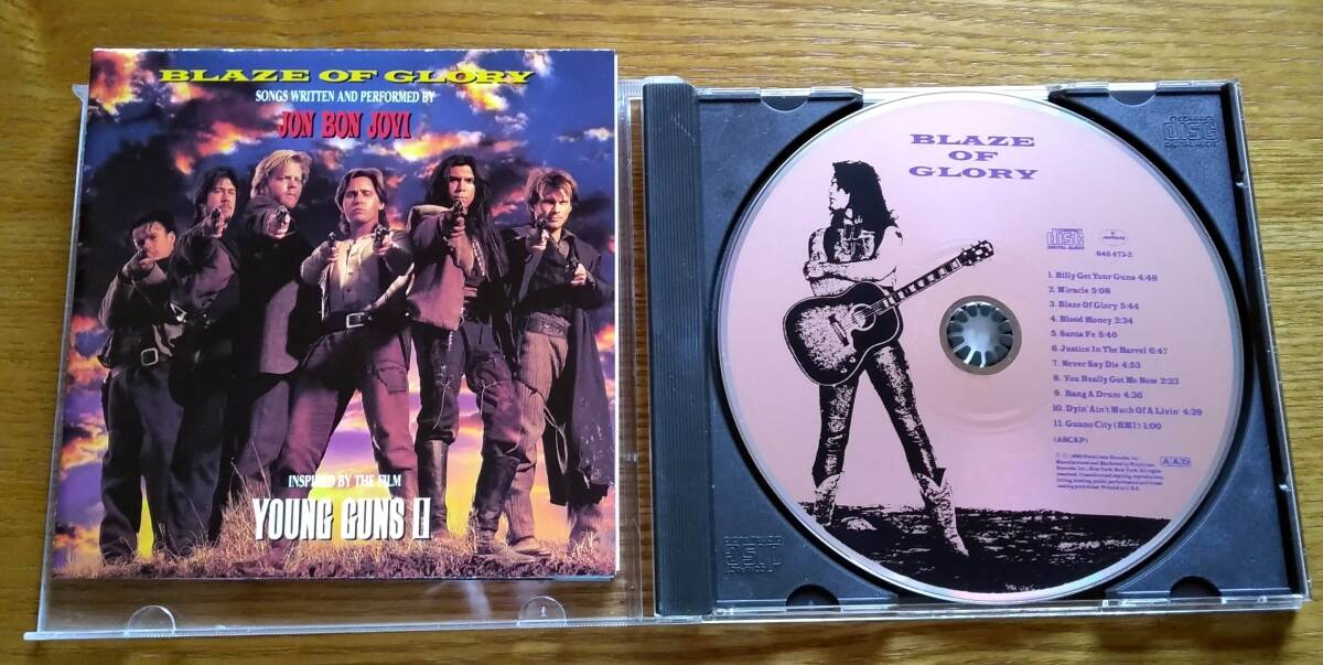 《1990年の初回盤 新品同様》ジョン・ボン・ジョヴィ ブレイズ・オブ・グローリー Blaze Of Glory Jon Bon Jovi ジェフ・ベック参加