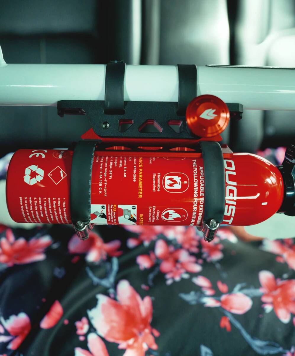 NRG クイックリリース 消火器マウント 赤 Fire Extinguisher RollBar Mount USDM ドリフト ロールバー 正規輸入品 国内在庫 即納 FEM01RD