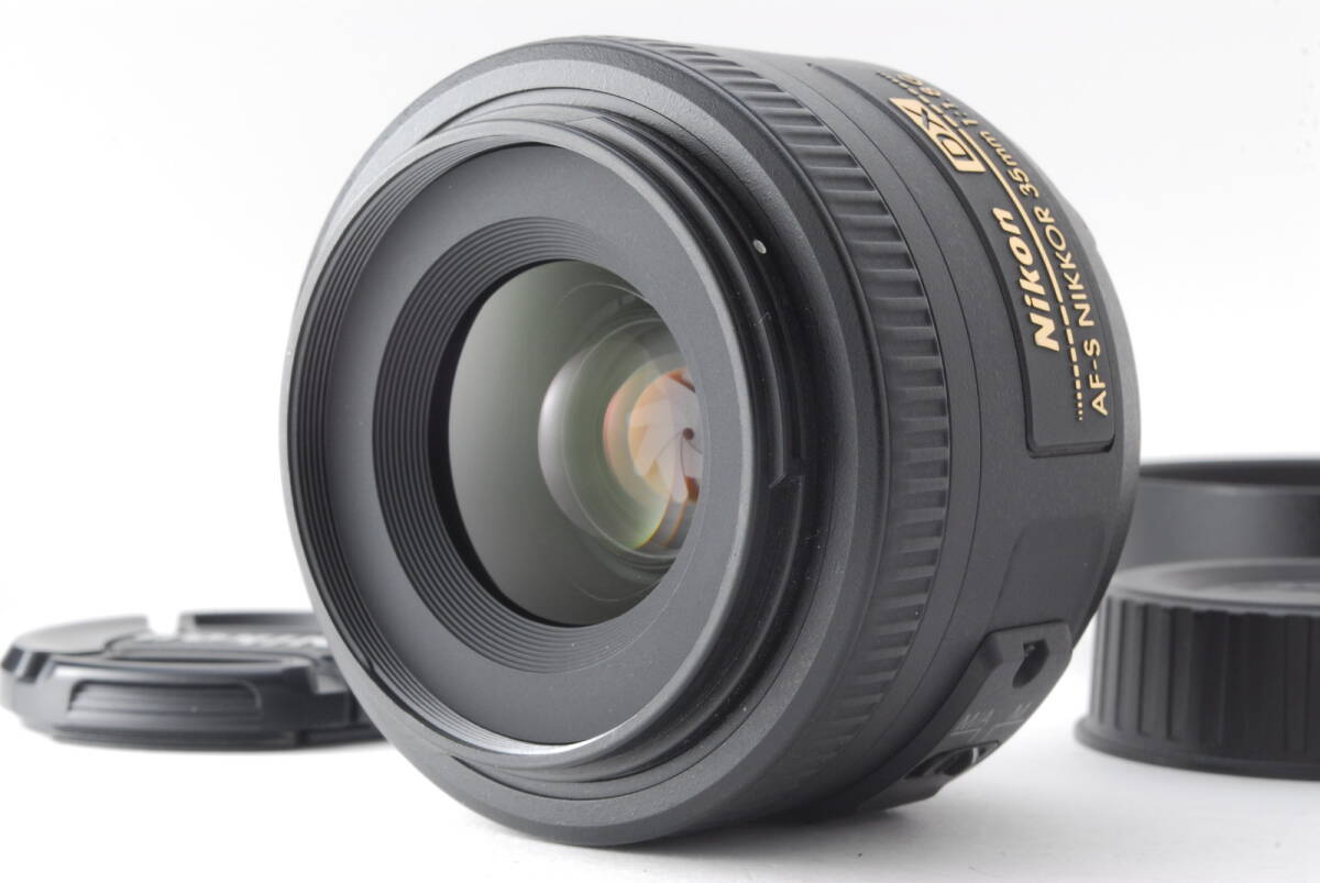 #242【美品】Nikon AF-S DX 35mm F1.8 G ポートレートクローズアップレンズ フード付き