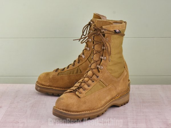 D111 USA製 Danner ビンテージ コンバットブーツ スウェード 茶 メンズ US10.5EE 28.5cm　