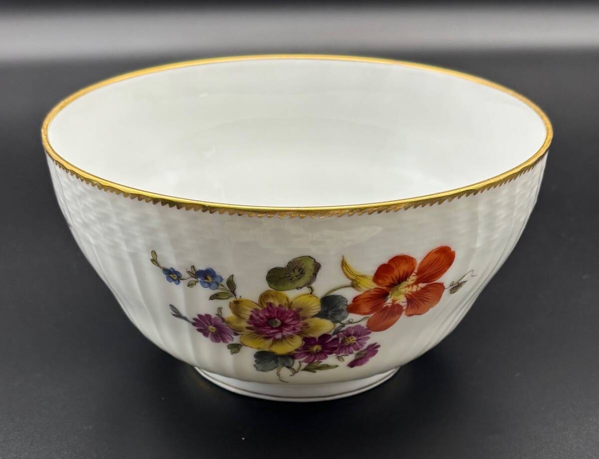 Sale★アンティーク ロイヤルコペンハーゲン Royal Copenhagen 花文ボウル★