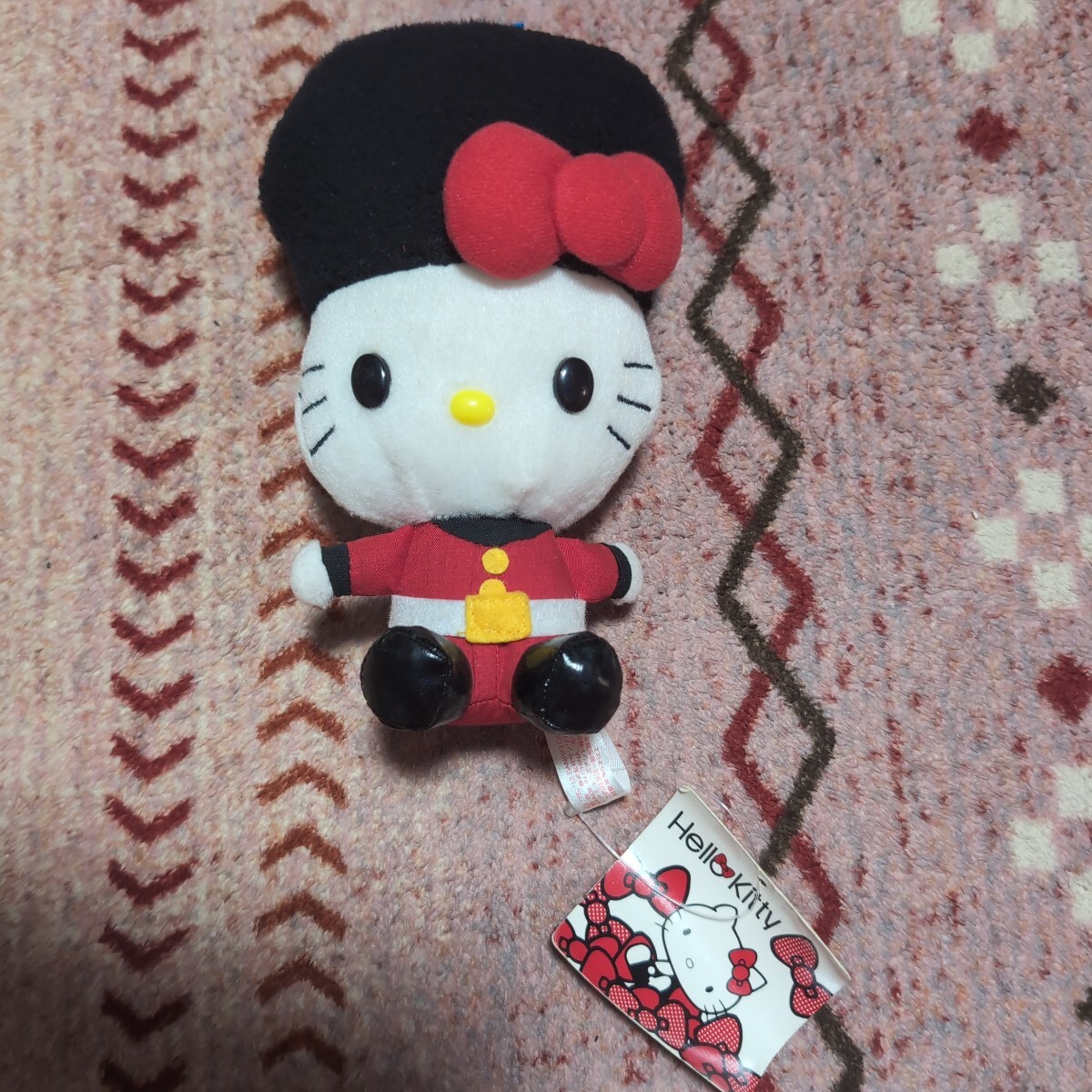 ハローキティ サンリオ エイコー 2012 ユニオンジャック ぬいぐるみ 7インチ おもちゃ アミューズメント