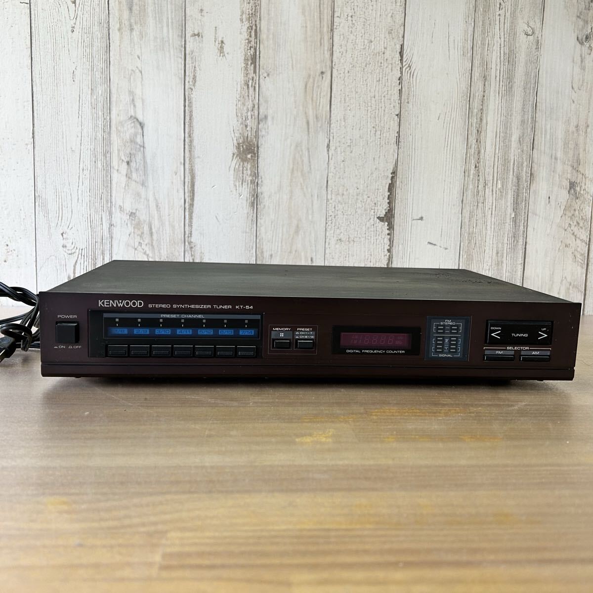 ☆ NN-0116さ120 KENWOOD KT-54 AM/FMステレオチューナー AM受信OK FM不良 ジャンク扱い 現状品 オーディオ機器 ☆