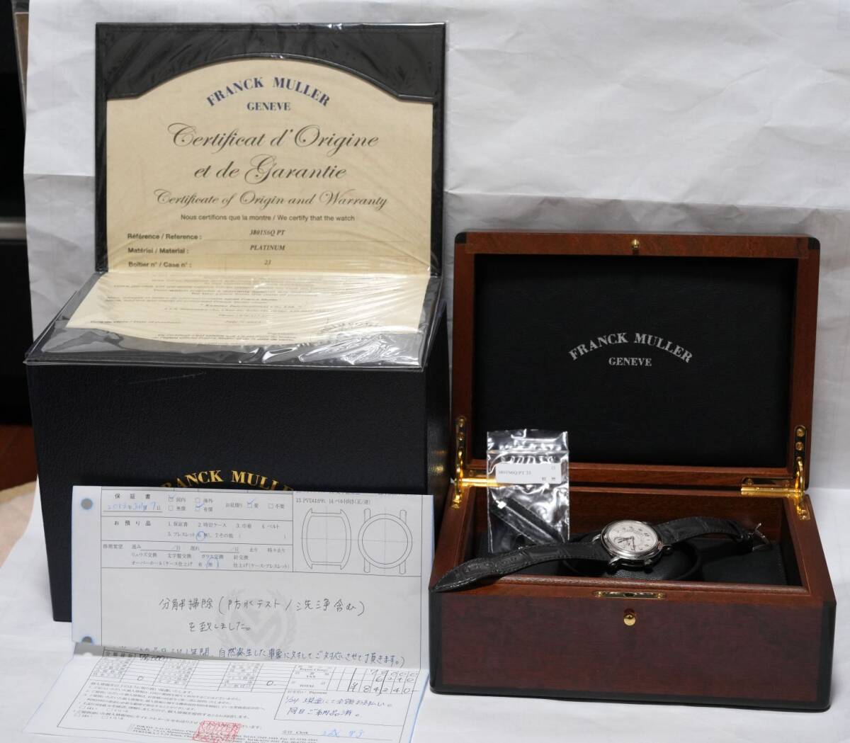 【FRANCK MULLER】3801S6QPT/Round Pointer Date/Plutum/フランク．ミュラー．ラウンド．ポインターデイト/プラチナ/2013年!!