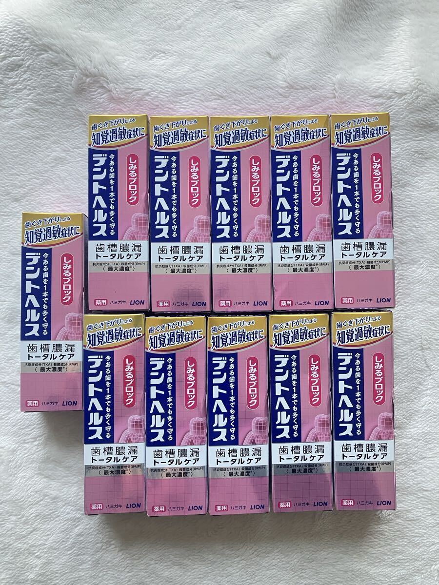 2026年購入　送料600円　　 ライオン デントヘルス しみるブロック 歯磨き粉　90g 11本