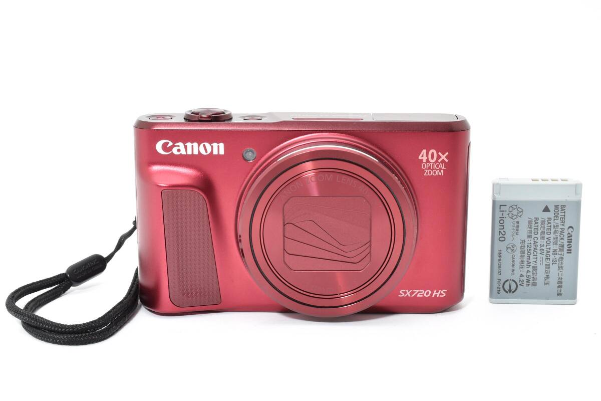★☆極美品★ Canon キヤノン PowerShot SX720 HS コンパクトデジタルカメラ レッド 動作未確認 #251218