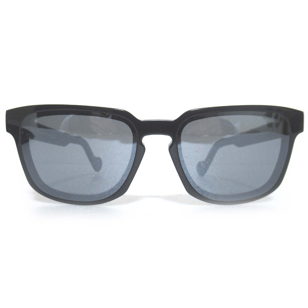 美品 MONCLER モンクレール 度なし セルフレーム フルリム サングラス ML0171 58□18-145 ブラックフレーム
