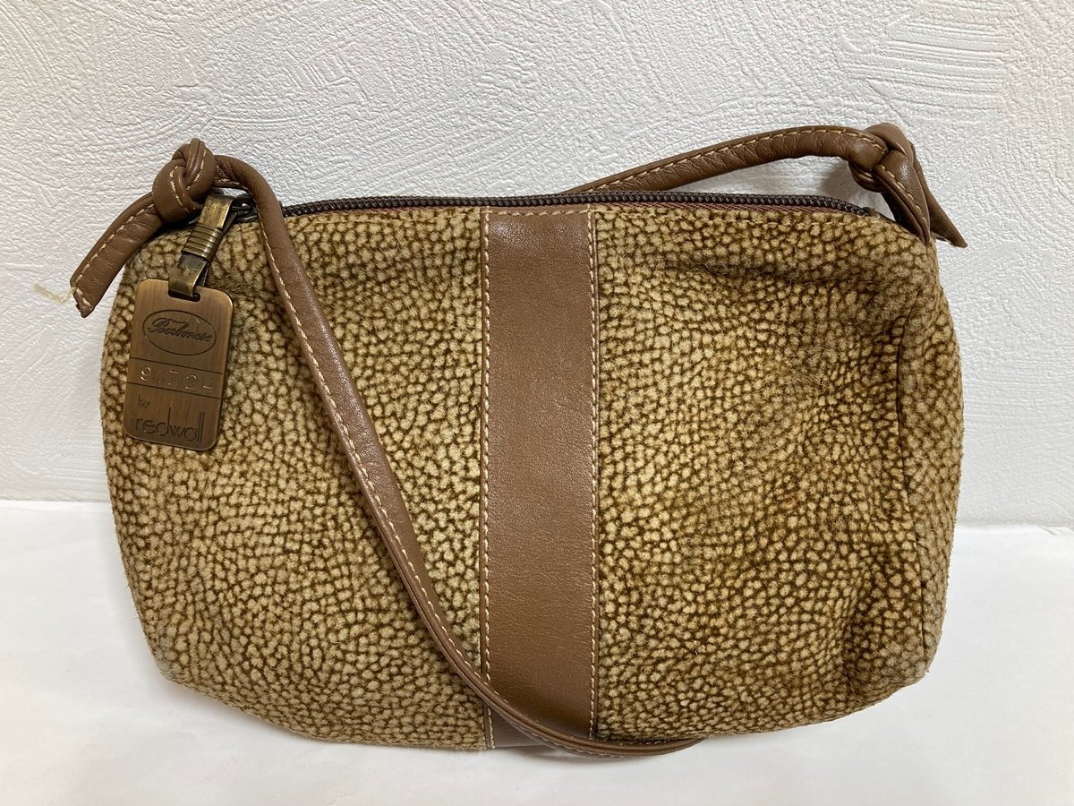 BORBONESE 　ボルボネーゼ　ショルダーバッグ　うずら柄　ミニバッグ　ポシェット　