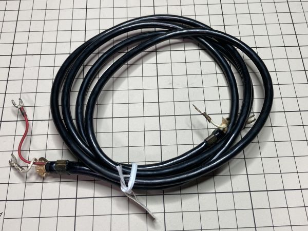 電話線 4号黒電話用(両端Y型端子) 長さ約1.5m 電話コード ケーブル 昭和レトロ 修理 交換 レストア オーバーホール 部品
