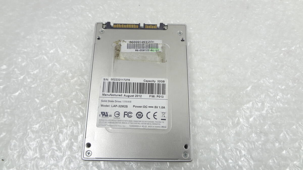 2.5インチSSD LAP-32M2S 32GB SATA 中古動作品