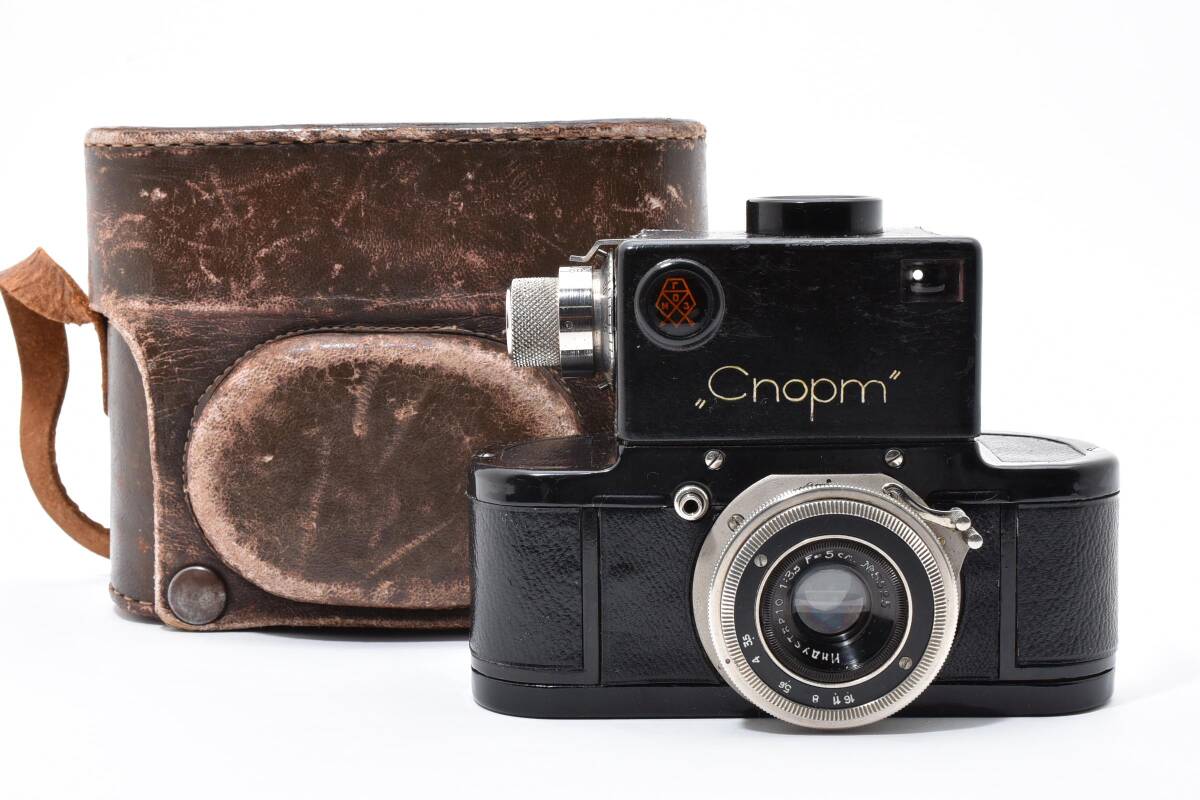 【美品】Gomz Sport Cnopm Camera 3.5 5cm + レザーケース #245