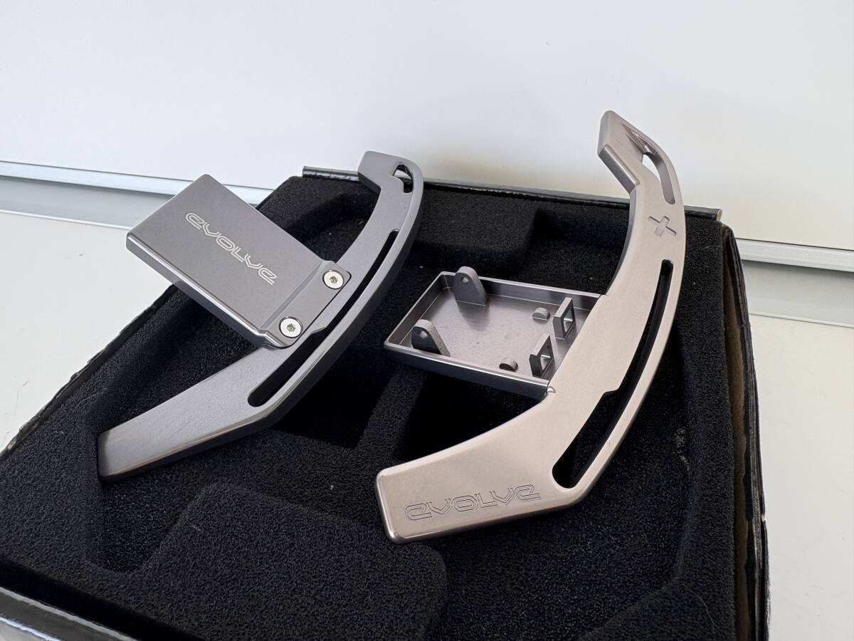 Evolve エボルブ Aluminium Billet Gear Shift Paddle アルミパドルシフト BMW Fシリーズ ダークアンスラサイト（ガンメタ）No.26007