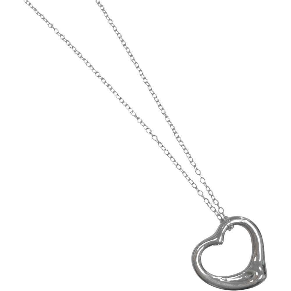 南店26-167 【美品】 ティファニー オープンハートネックレス SV925 シルバー トップ TIFFANY&Co. プレゼント メンズ レディース