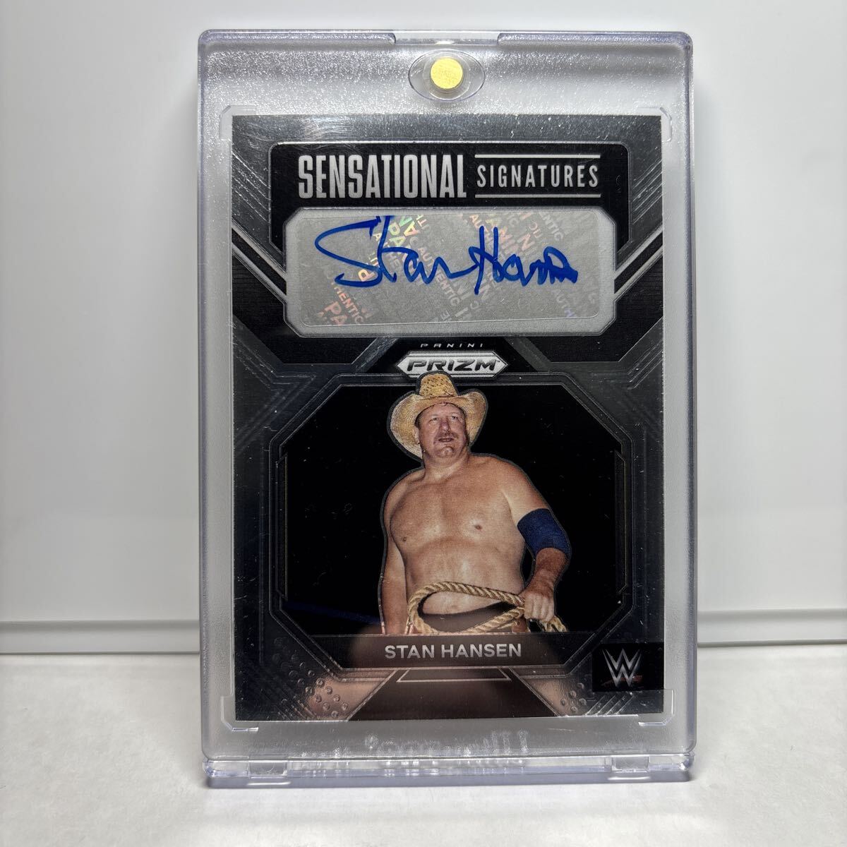 Stan Hansen 直筆　サイン　Auto 2023 Panini WWE Prizm 【検索ワード　プロレス　BBM EPOCH 】
