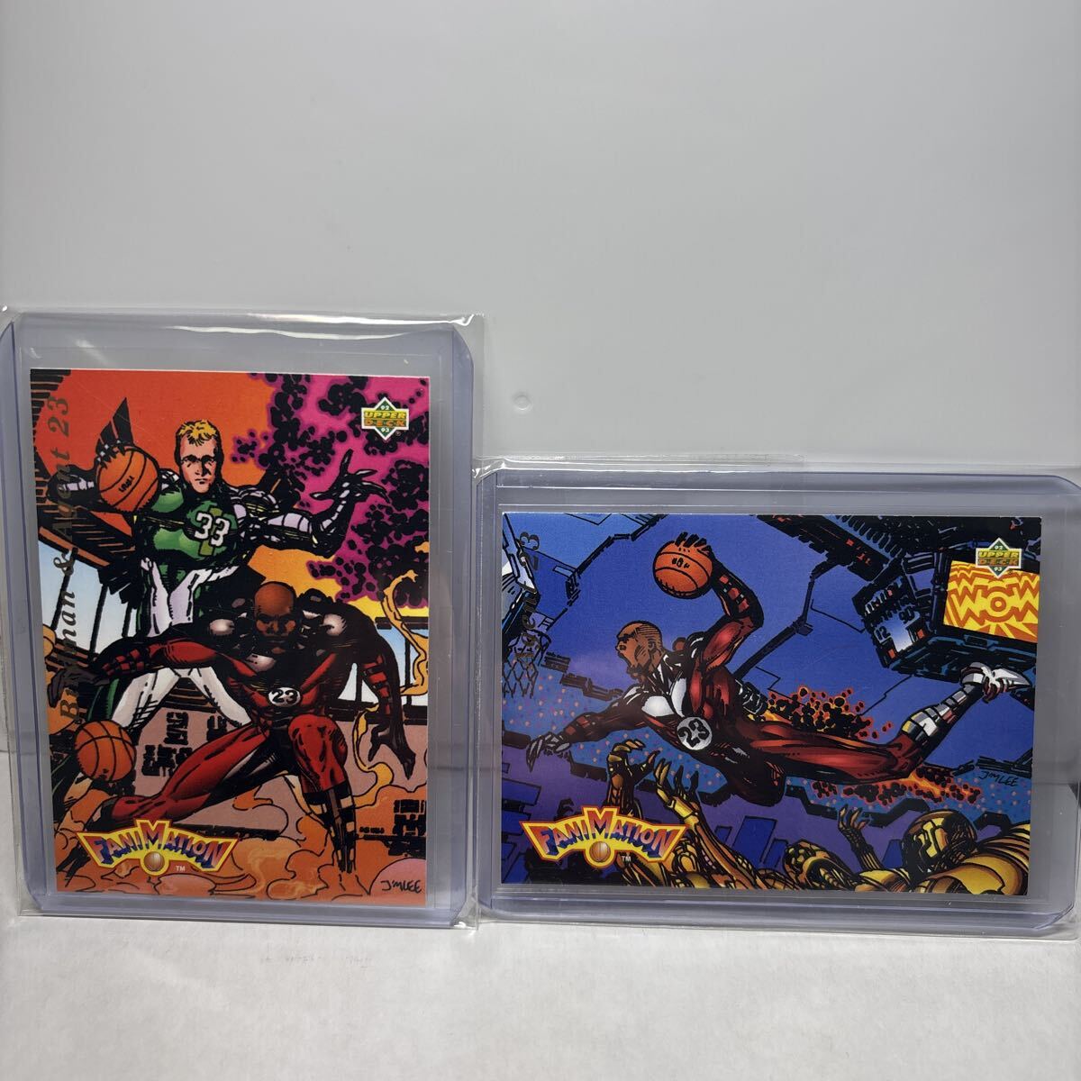2枚セット　Michael Jordan Art アートカード　Upper Deck NBA Fanimation 【検索ワード　Basketball バスケ　】