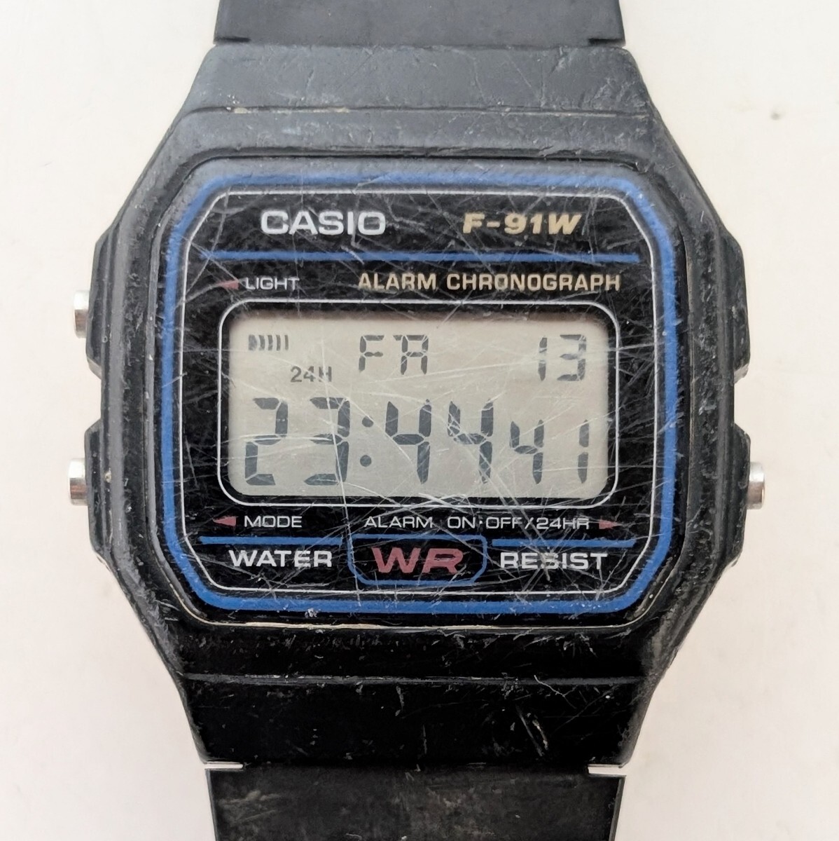 CASIO ALARM CHRONOGRAPH F-91W カシオ アラームクロノグラフ デジタルクオーツ チープカシオ 稼働品