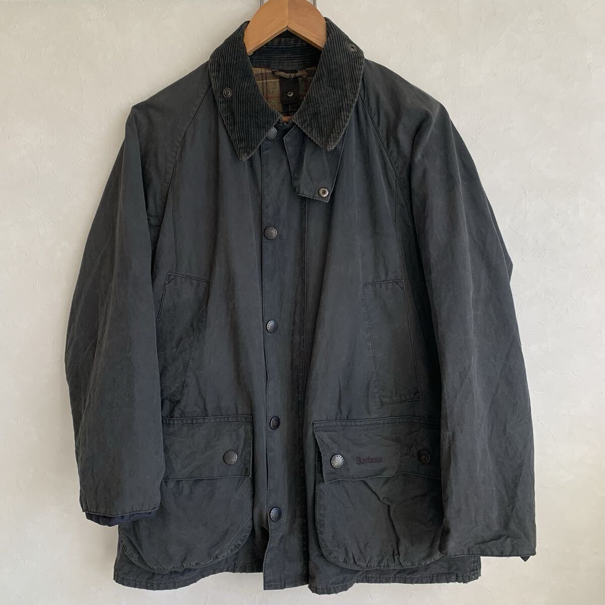 バブアー/Barbour/ビデイル/BEDALE/英国製/ネイビー/オイルドジャケット/ワックスジャケット/38/JKT