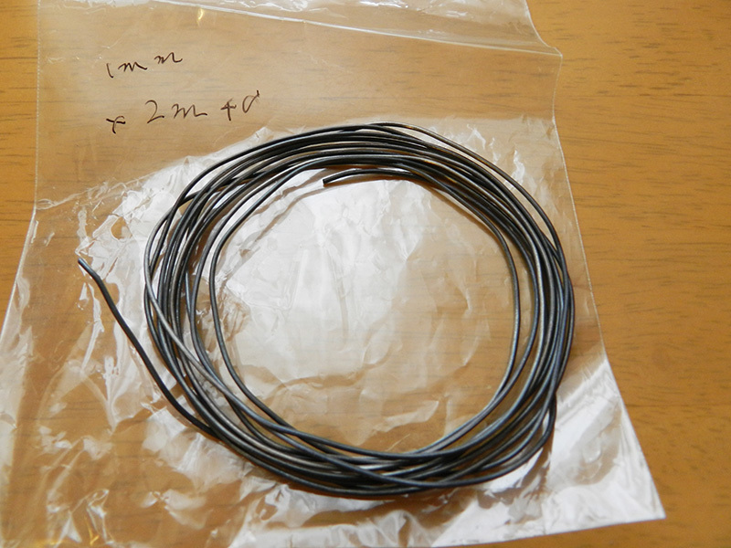 チューニングシンカー1mm×2m（糸オモリ 鉛シンカー エギ フロッグ 1.0mm）