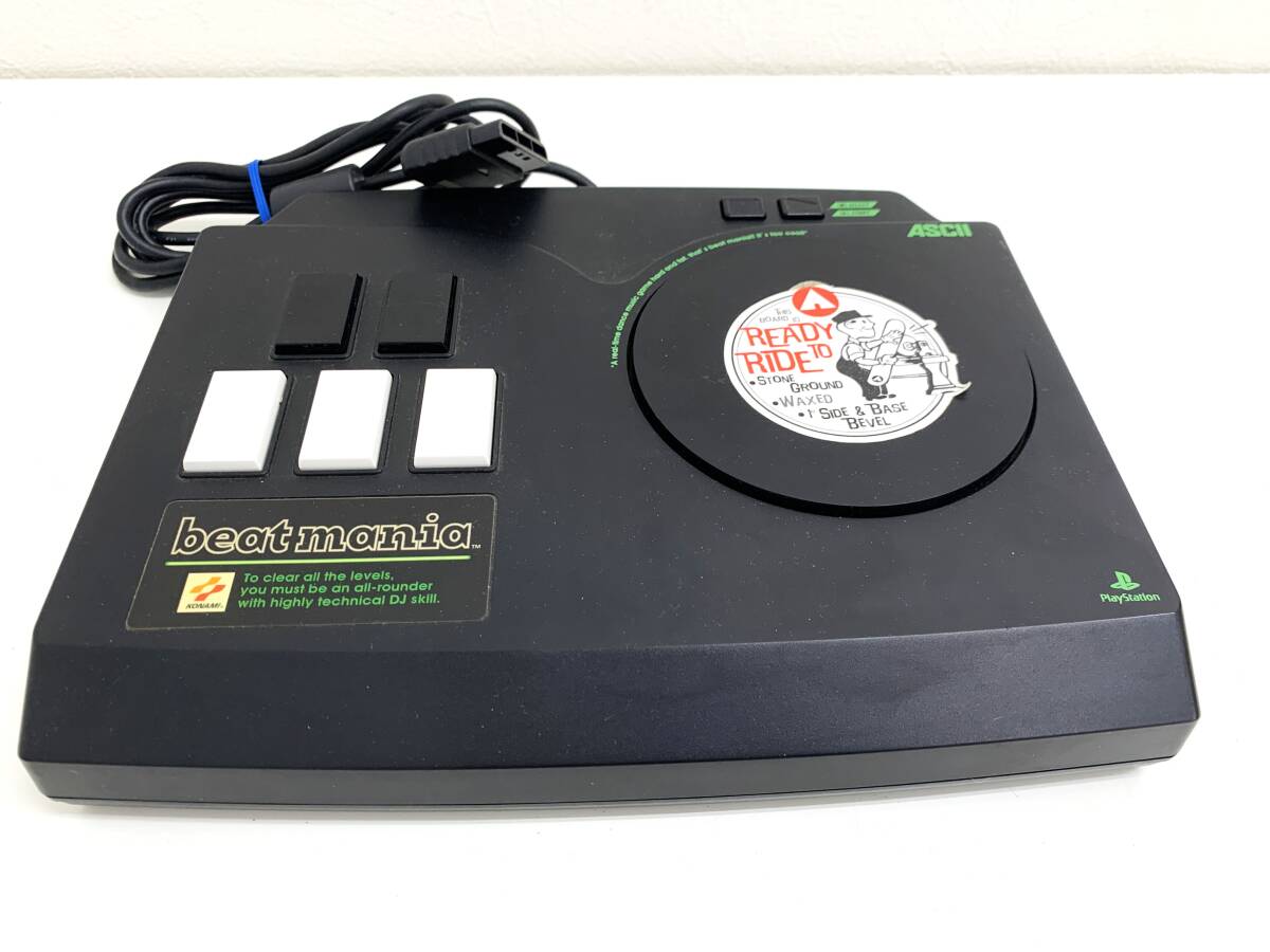 Beatmania 専用コントローラー ASC-0515BM PS1用 DJセット ASCII製 レア品（管理：P45）