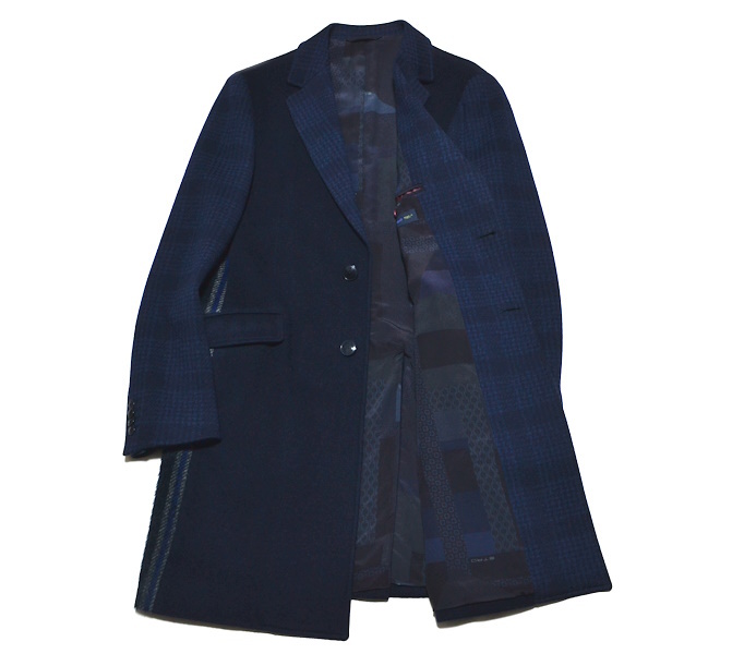 【未使用品】送料無料 圧巻カシミヤ＆アルパカ ETRO エトロ 高級チェスターコート 50（L～LLサイズ程度）国内正規 イタリー製 9952