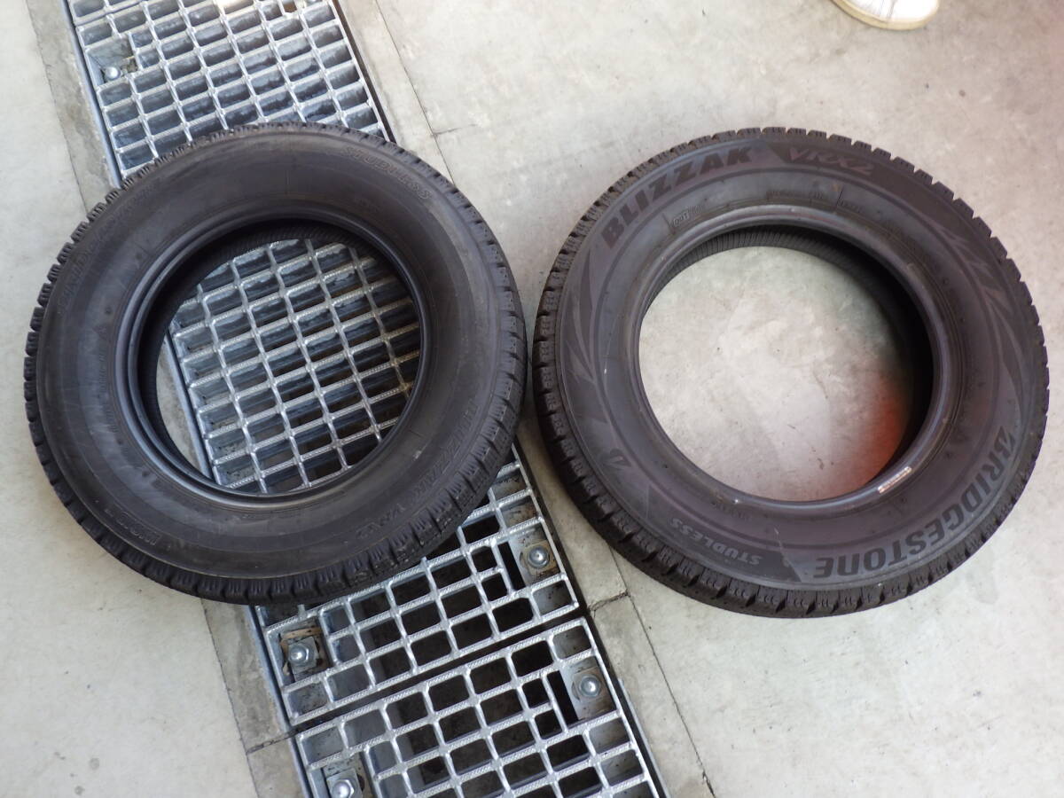 【熊本発】【引取OK】145-80R13ブリヂストン ブリザックVRX2　中古スタッドレスタイヤ【2本セット】