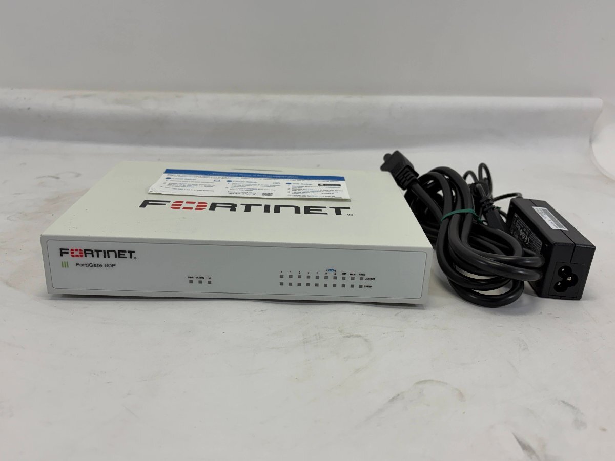 【 中古 】Fortinet Fortigate 60F　工場出荷初期化済み（103）　ライセンス・サポート2027/07/09まで　ファーム V7.4.11