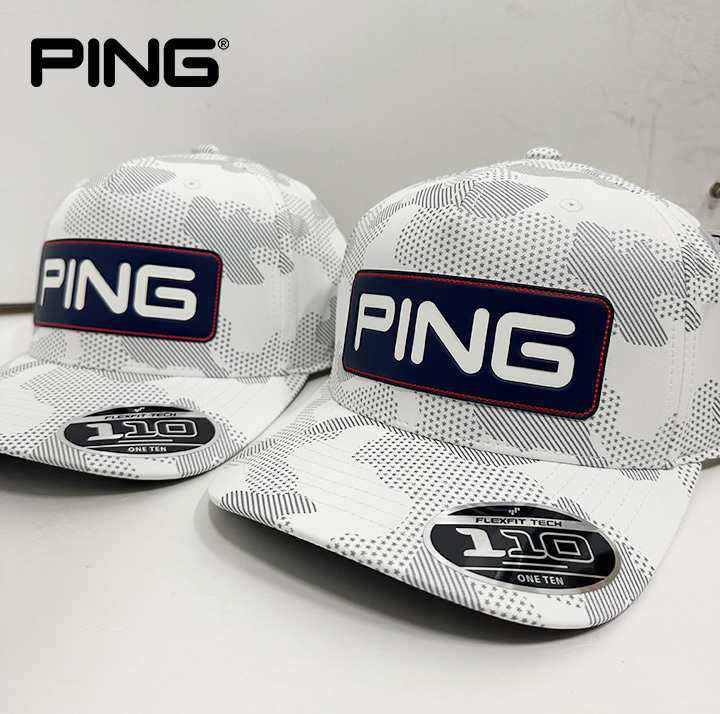 【新品・送料無料・US仕様】ピン Ping Mens Patriot Tour Snapback Hat ゴルフキャップ 2個セット pn36959-01