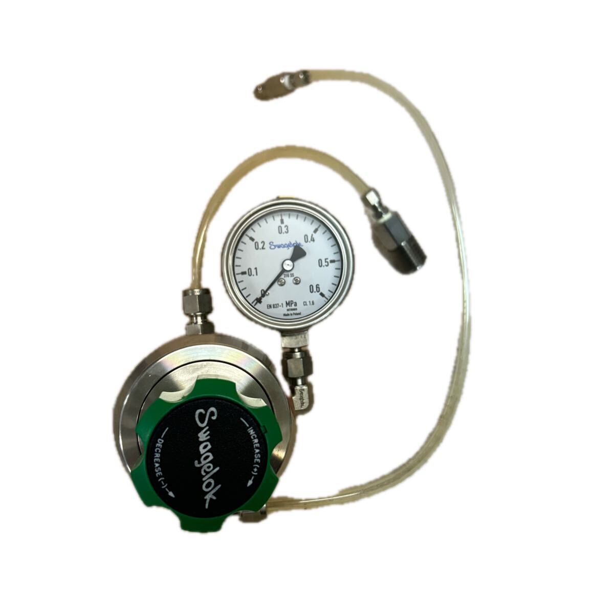 B0620 希少 レア ポーランド製 Swagelok（スウェージロック）「EN 837-1」ブルドン管圧力計