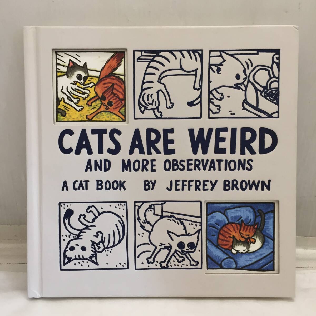 F011401◎CATS ARE WEIRD 猫の絵本 JEFFREY BROWN ジェフリー・ブラウン CHRONICLEBOOKS クロニクルブックス 洋書 猫あるある イラスト集◎