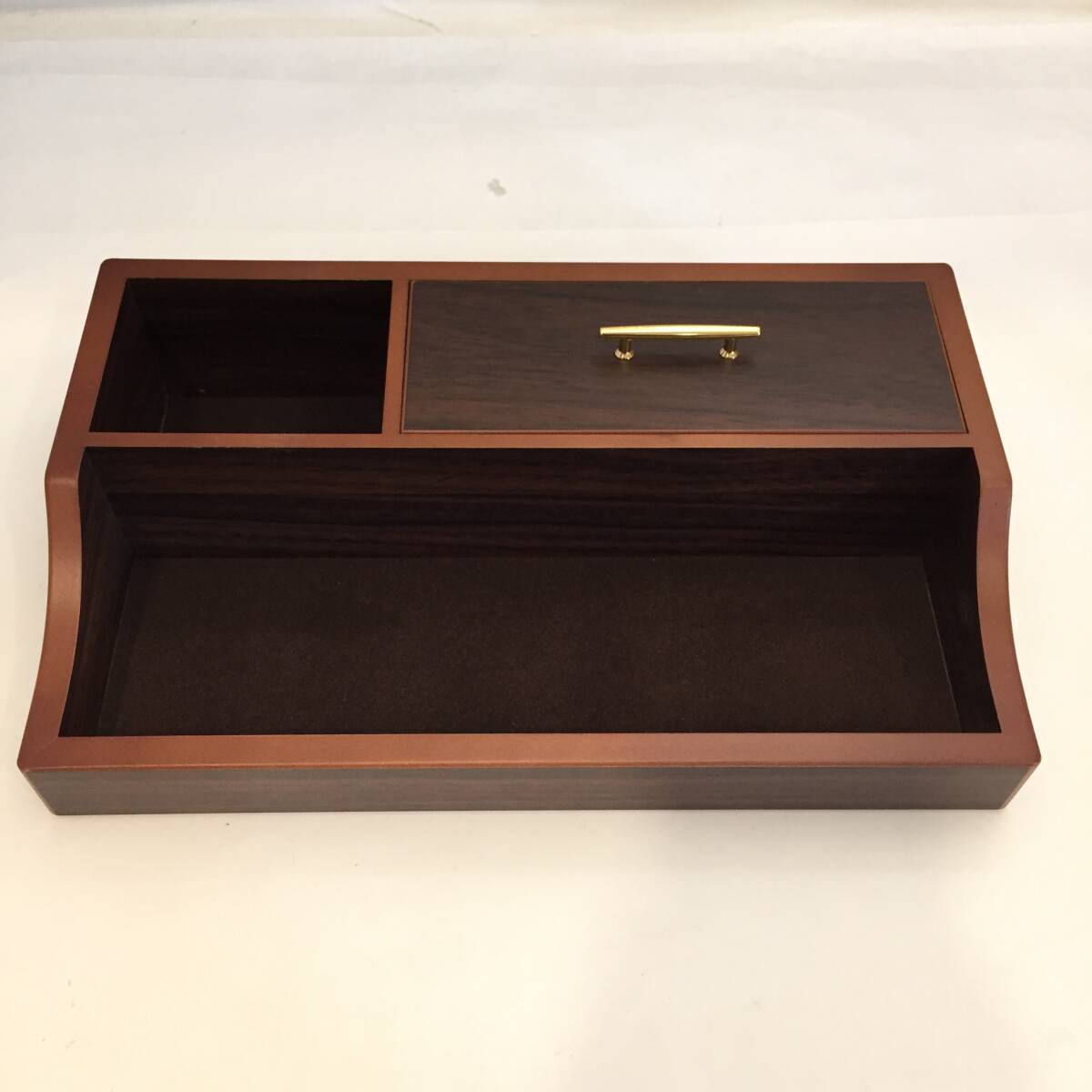 F011505◎茶谷産業 Chatani オーバーナイター 小物入れ 木製ケース 収納 雑貨 木製 縦約16㎝×横約26.5㎝×高さ約6㎝◎