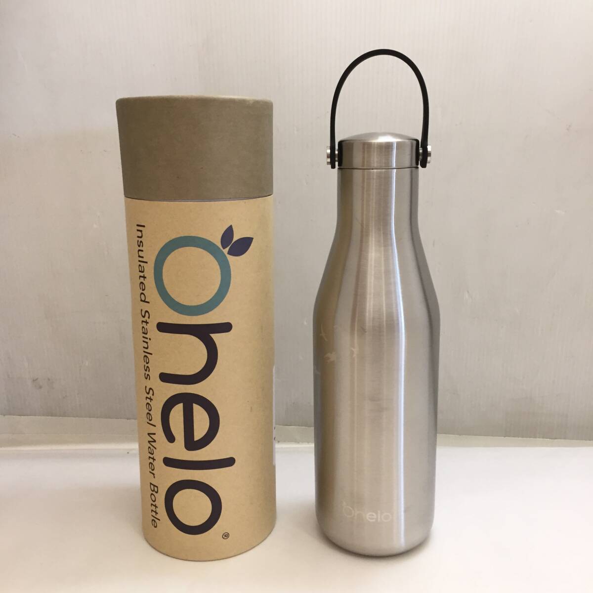 F012202◎①未使用 Ohelo オヘロ ステンレス携帯用魔法瓶 Steel Swallow 水筒 ボトル 500ml（実容量480ml）保温保冷OK◎