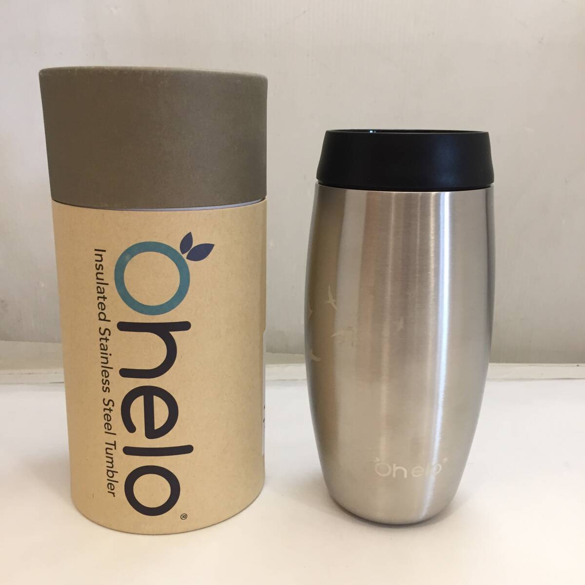 F012701◎③ 未使用 Ohelo オヘロ ステンレス製タンブラー Steel Swallow 400ml（実容量380ml）保温保冷◎