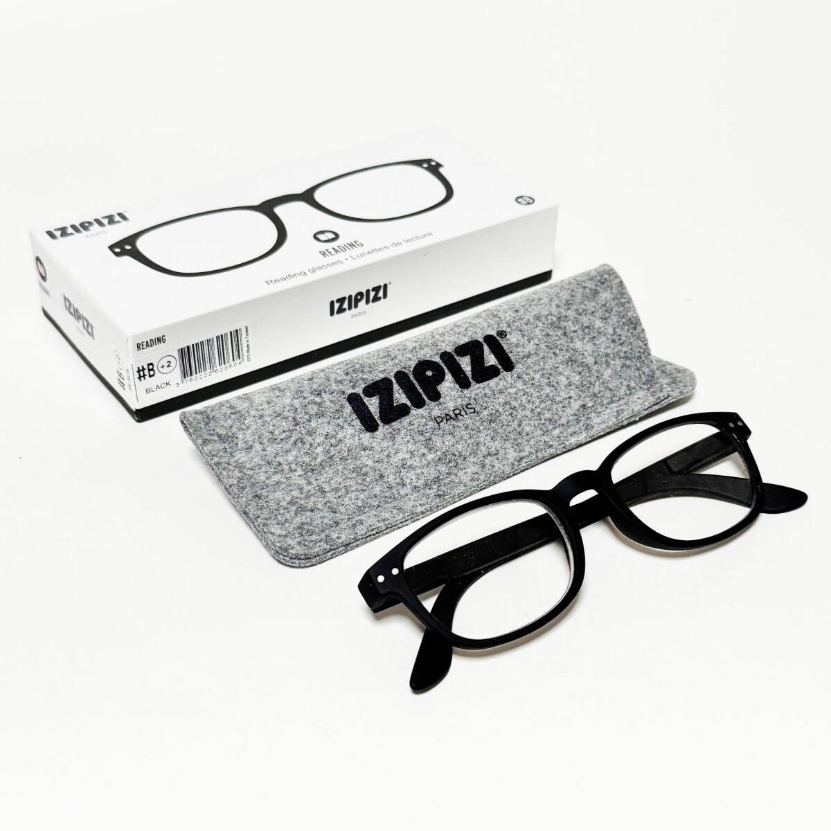 ■IZIPIZI/イジピジ リーディンググラス/老眼鏡＋2 マットブラック新品■