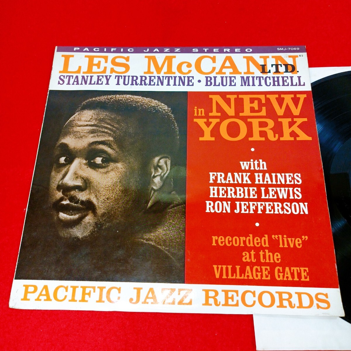 管① LP レコード 国内盤 LES McCANN IN NEW YORK レスマッキャン イン ニューヨーク 1961年 PACIFIC JAZZ RECORDS 